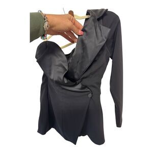 Lourdes Atelier Custom Tuxedo-Style One-Sleeved Top